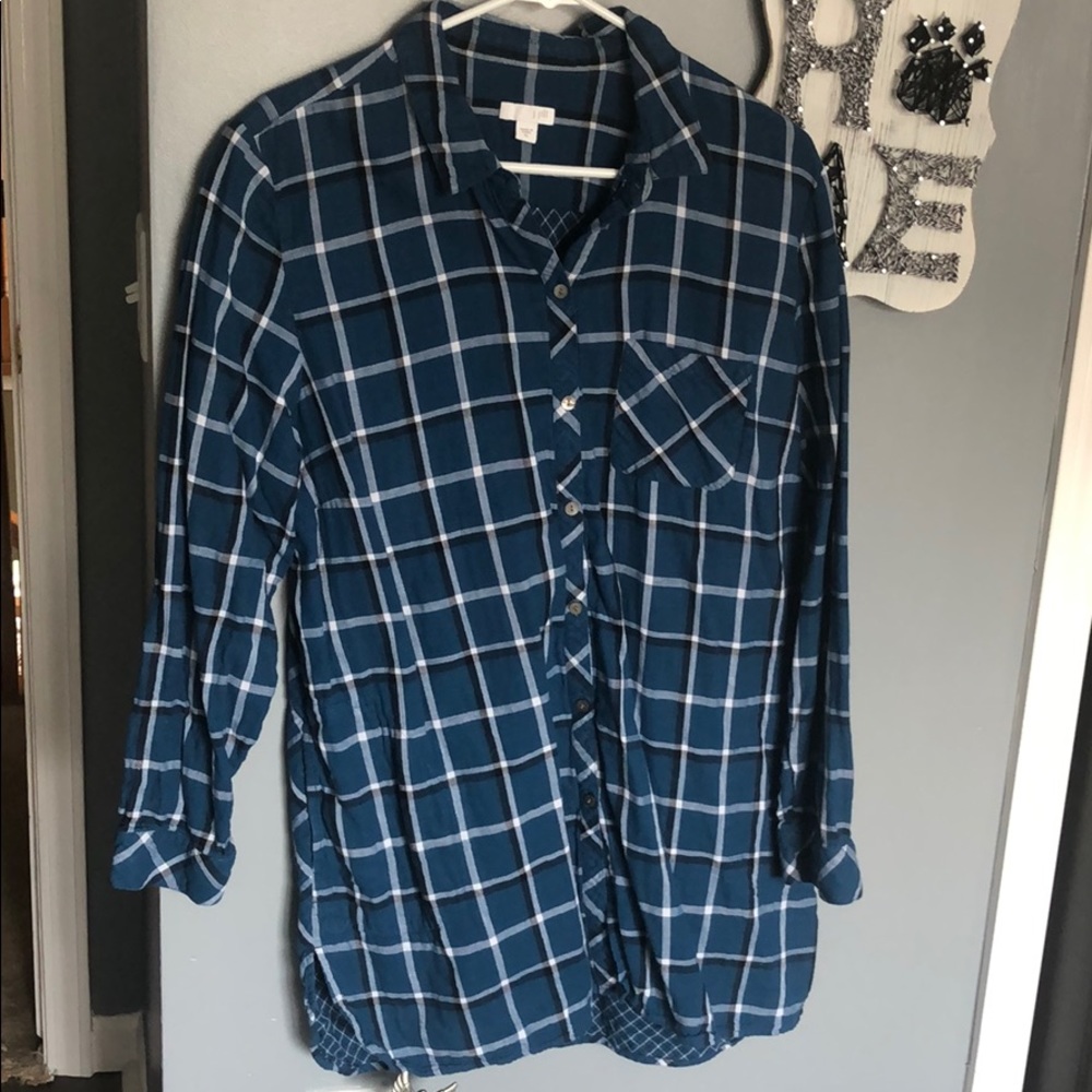 J Jill button up tunic